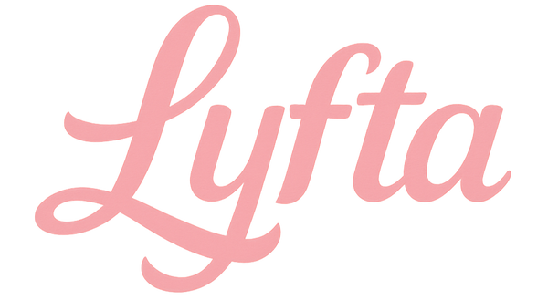 Pink 'Lyfta' logo on a white background